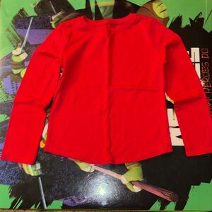 Wonder Nation Vibrant Red Long Sleeve Tee